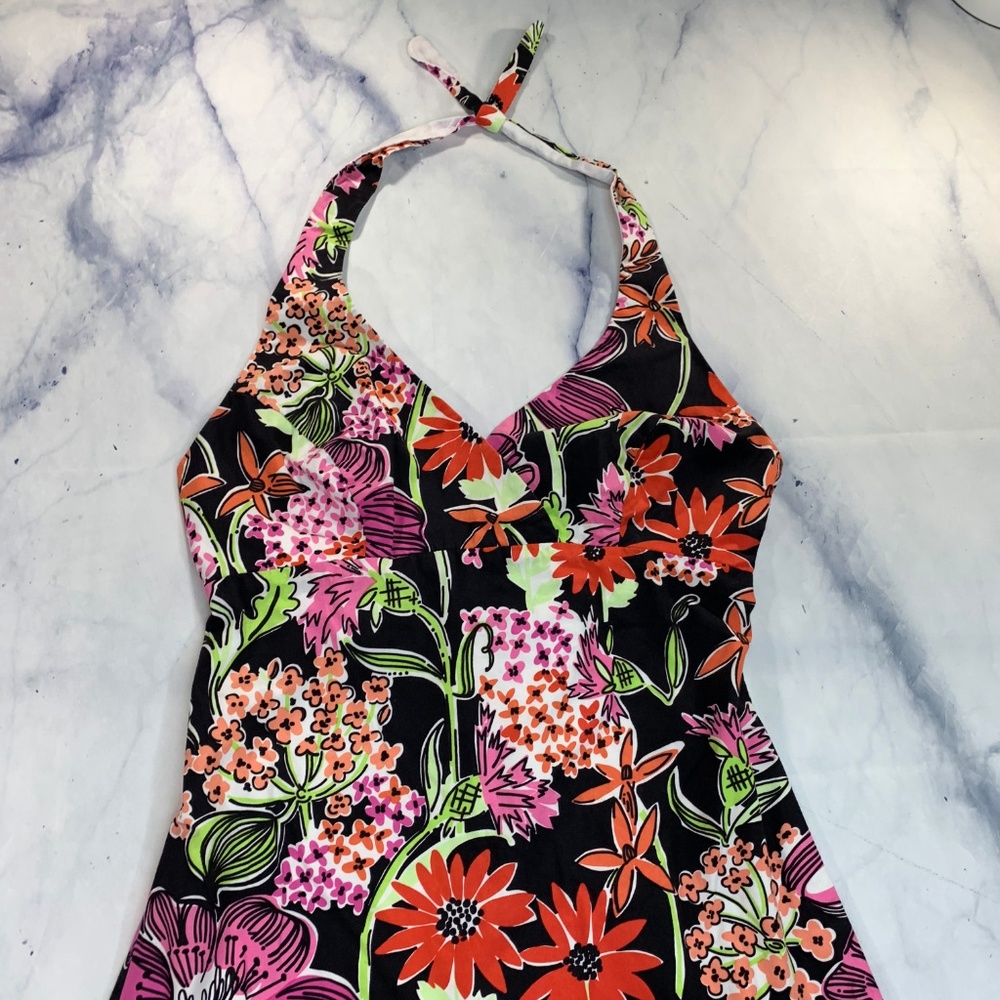 Lilly Pulitzer White Label Floral Halter Dress - Picture 3 of 8